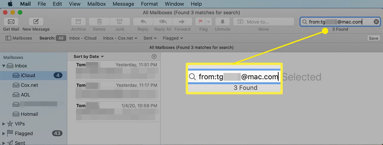 mac outlook search for flagged email